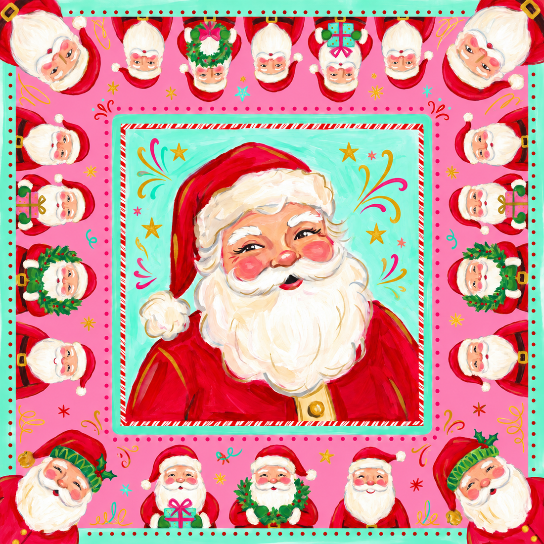 Jolly St. Nick Mahjong Mat
