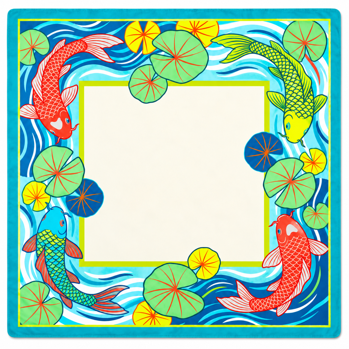 Koi Current Mahjong Mat