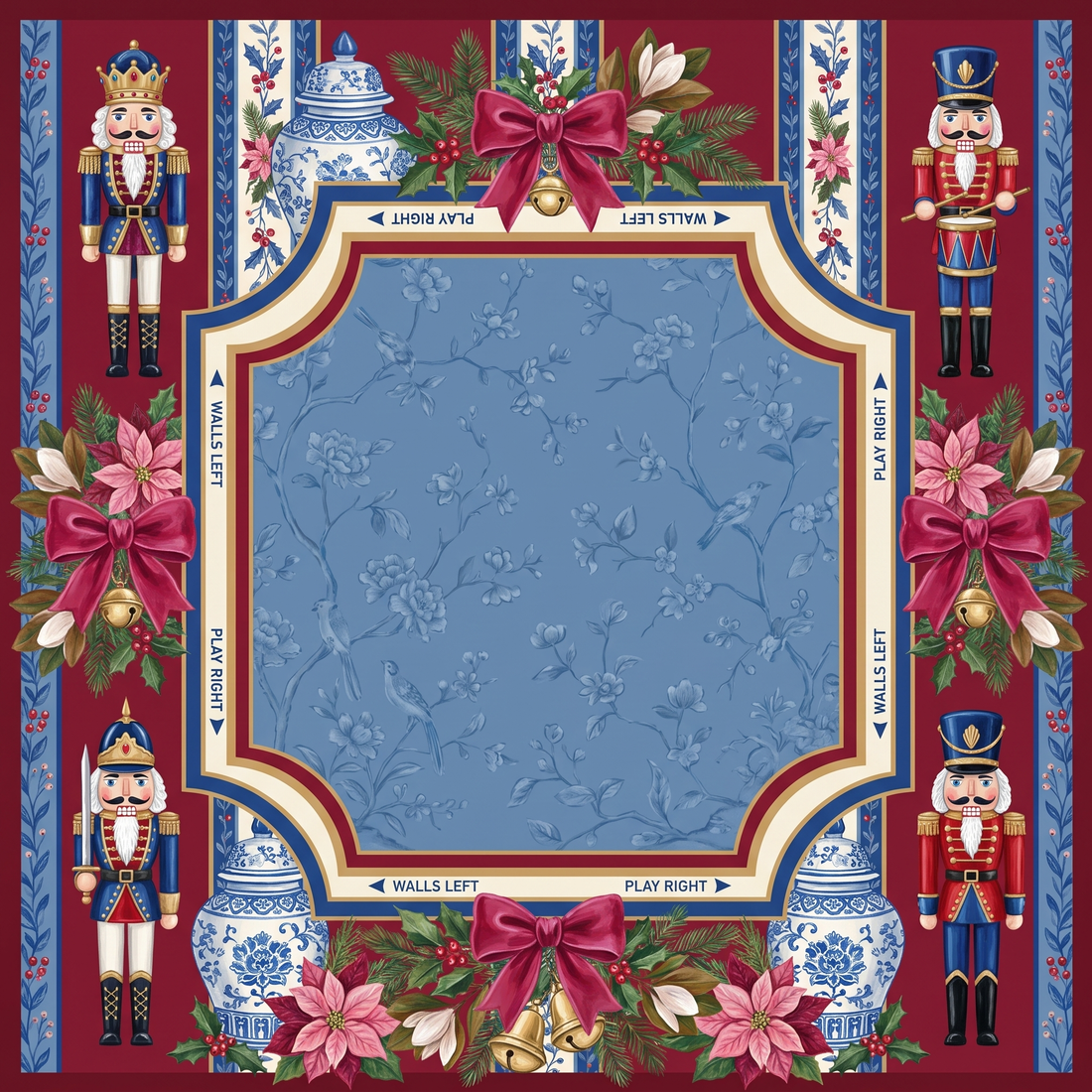 Nutcracker Noel Mahjong Mat